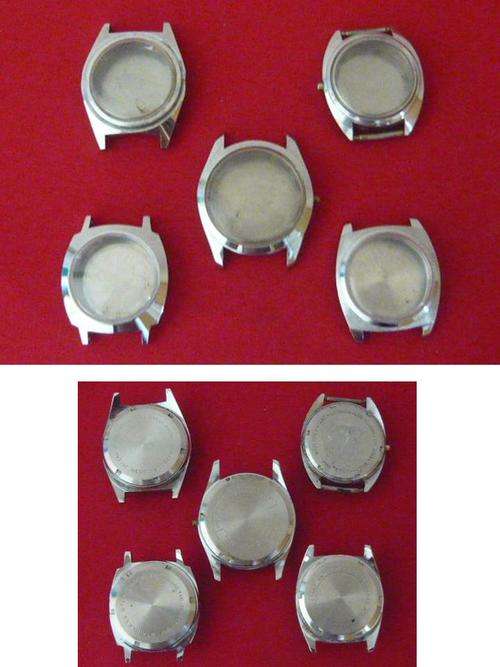 5 X CLEAN WATCH CASES (PH  = R50) - PLEASE C PICS AND DESC