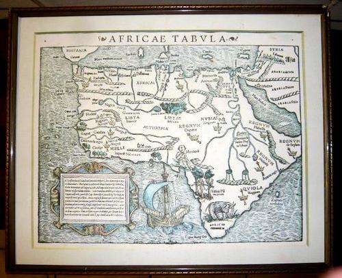 VINTAGE MAP - AFRICAE TABVLA 35 X 28 CM- SEE PICs BELOW - POSTAGE R60