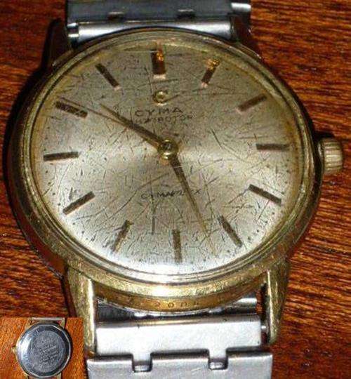 VINTAGE CYMA  AUTOROTOR - CYMAPLEX  - WORKING -  SEE PICS &  DESC - SOLD AS IS  - POSTAGE R65