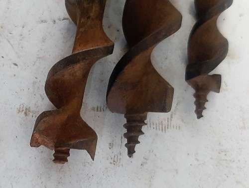 9 auger bits incl 3 long bits - See pictures