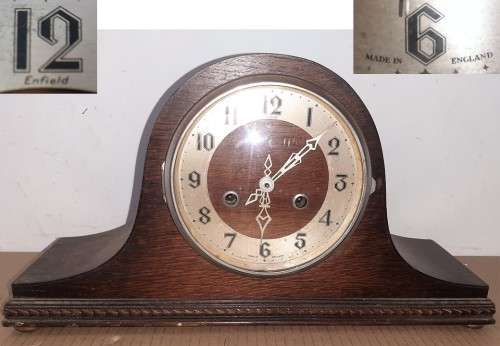 VINTAGE Enfield England Mantlel Clock - fully fuctional- Please See Picture, they part of Desc