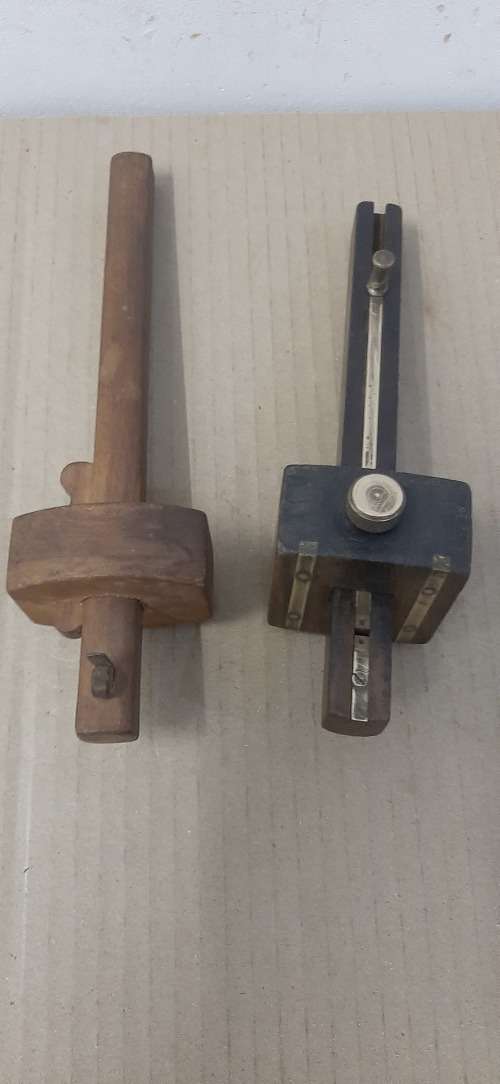 2 VINTAGE MORTICE / MARKING GAUGES  AS PER PICTURES - Please C Pics N Description