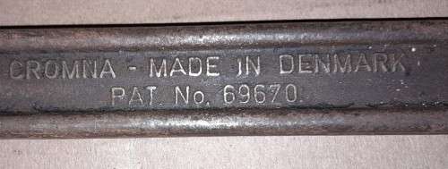 2 WRENCHES - RIDGID 18` ADJUSTABLE &  CROMNA S-4  DENMARK- postage from R30 - Please C Pics
