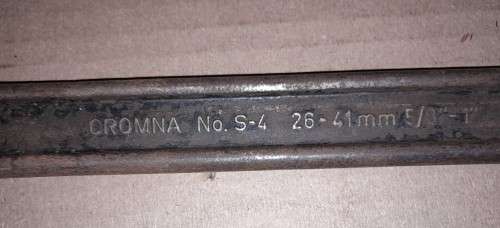 2 WRENCHES - RIDGID 18` ADJUSTABLE &  CROMNA S-4  DENMARK- postage from R30 - Please C Pics