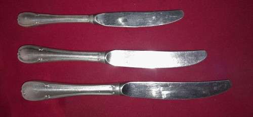 3x VINTAGE WMF KNIVES -See Pictures