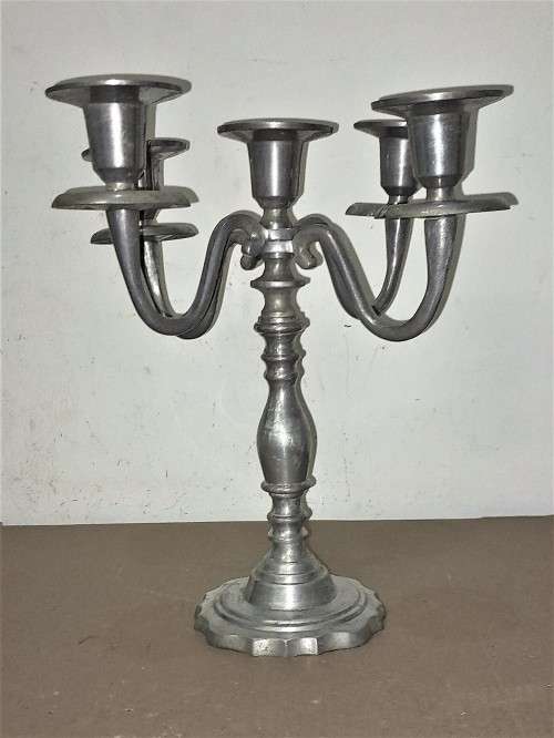 VINTAGE 5 STEM CANDLE STAND