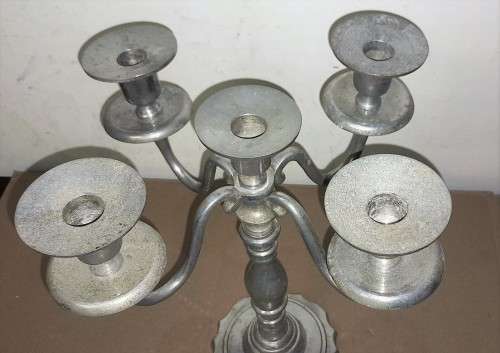 VINTAGE 5 STEM CANDLE STAND