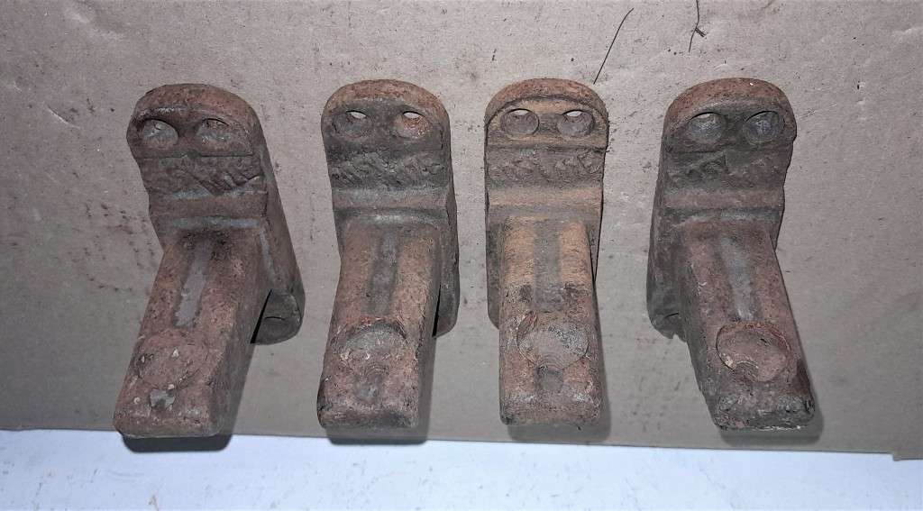 4 ANTIQUE BED POST ATTACHMENTS -See Pictures