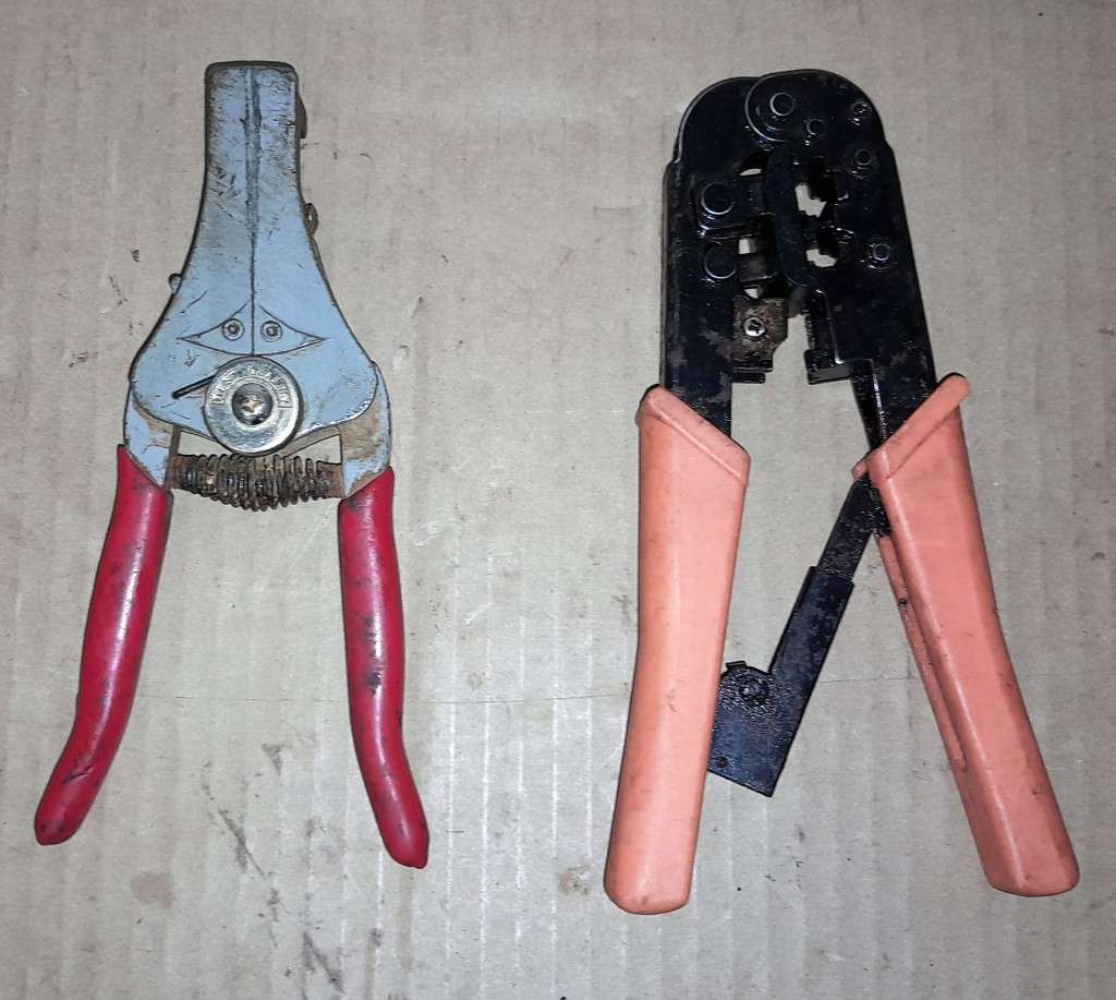 A CRIMPER & A WIRE STRIPPER - See Pictures -