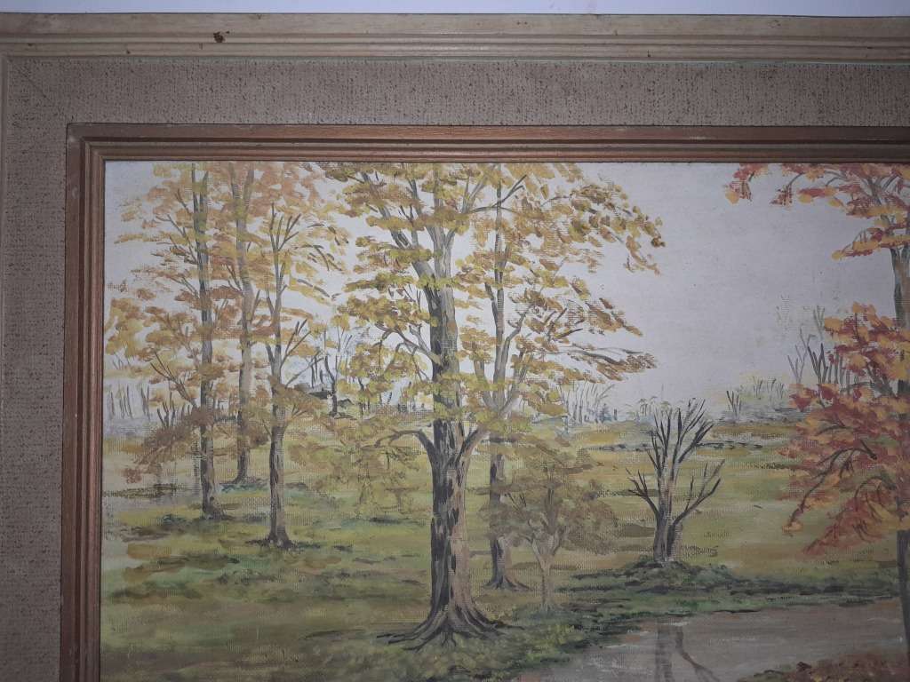 OIL ON BOARD PAINTING SIGNED D METCLAFE - APPROX 57 x 70cm - PLEASE SEE PICTURES