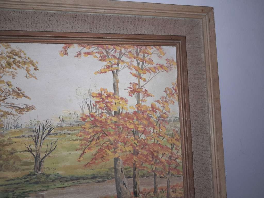 OIL ON BOARD PAINTING SIGNED D METCLAFE - APPROX 57 x 70cm - PLEASE SEE PICTURES
