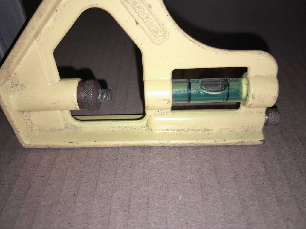 A STANLEY COMBINATION ANGLE RULE + EXTRA ANGLE ATTACHMENT - SEE PICTURES