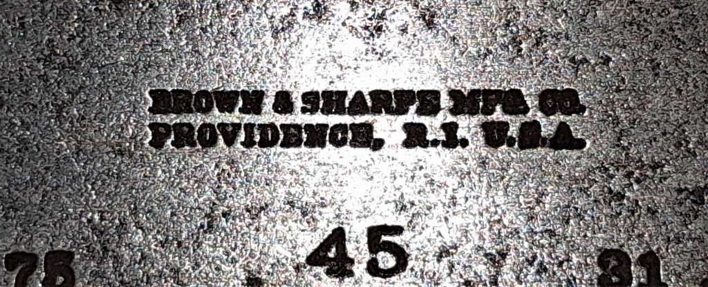 BROWN & SHARPE ANGLE SLIDING RULE & BROWN & SHARPE MICROMETER -C DESC