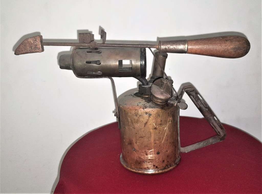 VINTAGE SAMUEL HEATH & SONS (SH&S) BLOW LAMP + SOLDERING IRON - SEE PICTURES