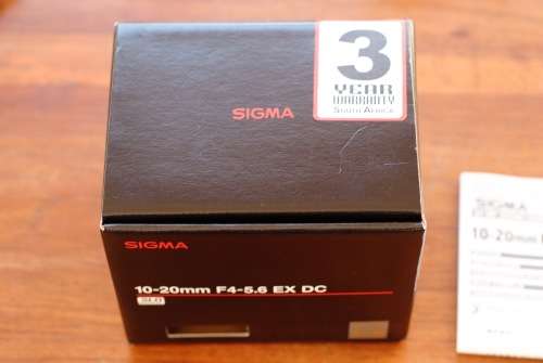 Sigma 10-20mm F4-5.6 EX DC for Nikon