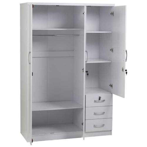 wardrobes - white / dark colours