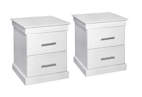 Bed tables / side pedestals (white or black ) price is for pair