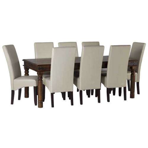 Dinette set / dining suite  ( 8 seater ) bonded leather