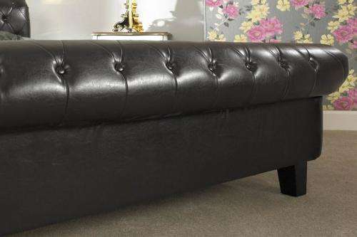Chesterfield sleigh beds -queen size -brand new