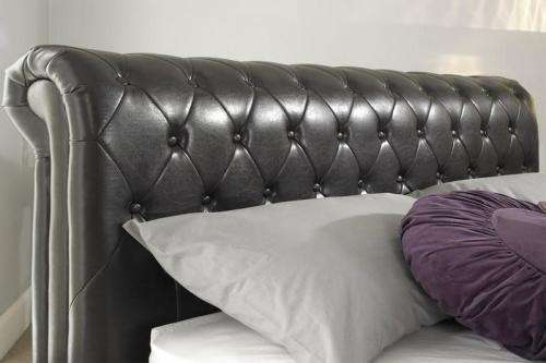 Chesterfield sleigh beds -queen size -brand new