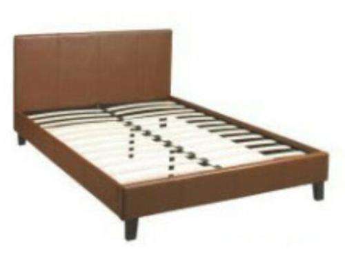 Sleigh Bed  (double) walnut