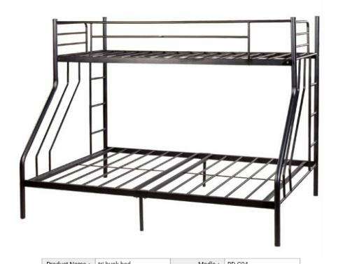 Bunk beds - tribunk -double bottom single top