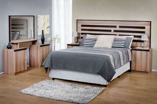 Bedroom Suite / set (headboard / pedestals / dresser)