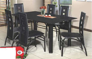 Dining Suite / Dinette set (7 Piece Tempered Glass 10mm)