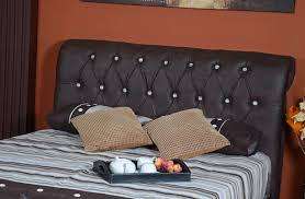 Bedroom suite - sleigh bed (queen size) with pedestals