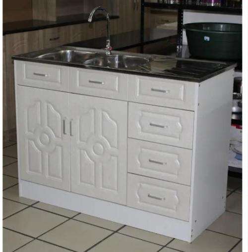Kitchen  Cabinets with sink and tap