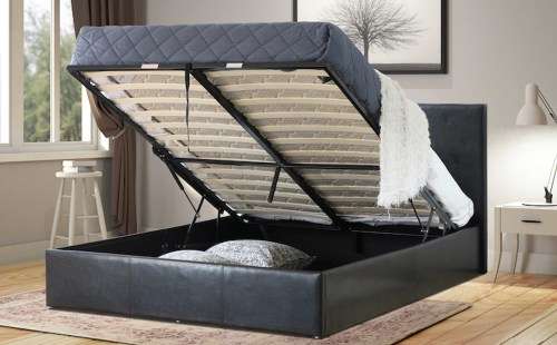 Storage bed (queen / black)