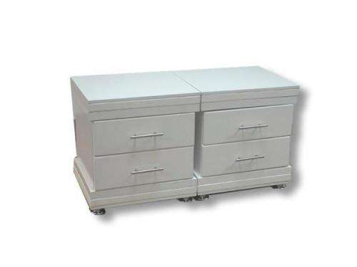 Bed tables / side pedestals (black or white) price is for pair