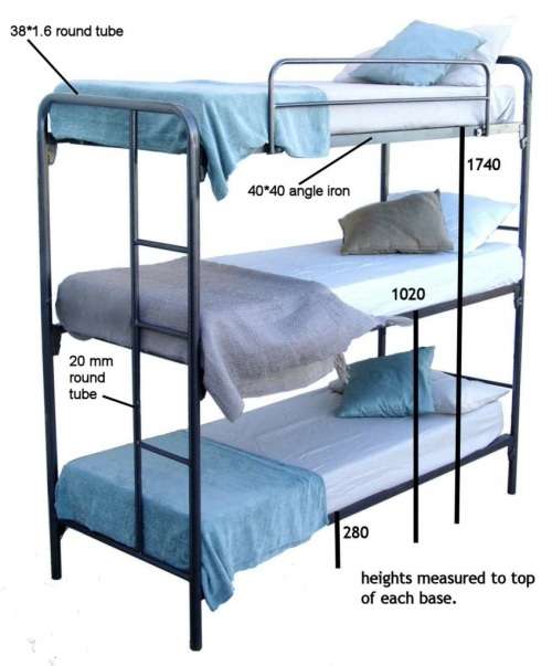 Tribunk beds (three singles)