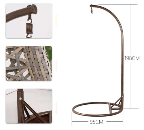 Swing hanging egg chair (patio / garden / balcony)