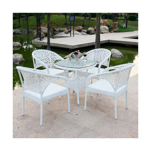 Outdoor patio furniture (5 piece ) Cream colour