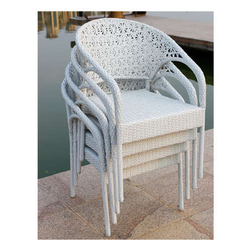 Outdoor patio furniture (5 piece ) Cream colour