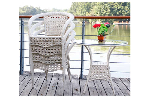 Outdoor patio furniture (5 piece ) Cream colour