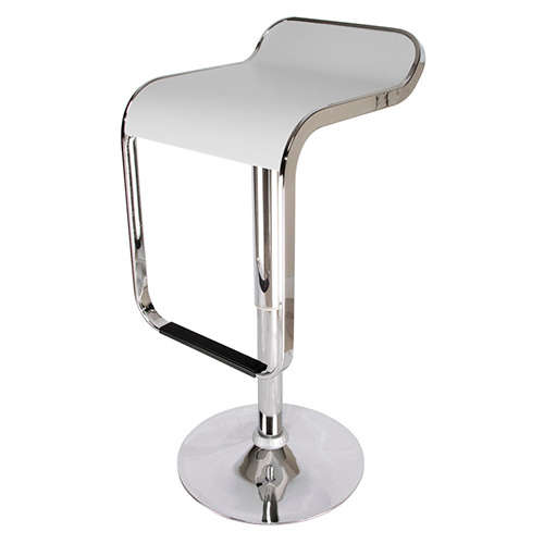 Low back leather bar chair stools - black / red / white