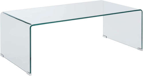 Coffee Tables - Transparent Tempered Glass (1m Width)