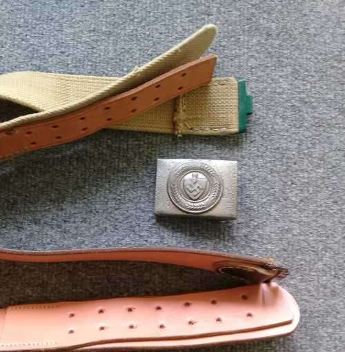WW2 German type belts and buckle: as per phptos & description