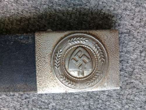 WW2 German type belts and buckle: as per phptos & description