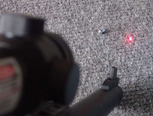 Browning Buck Mark URX  .177 Pellet pistol with red dot laser sight