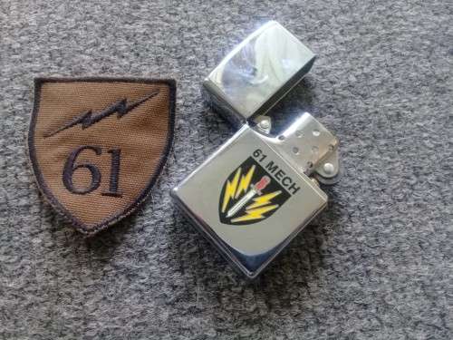 Zippo lighter 61 Mechanized Battalion