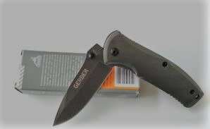 *LOW START** FINE EDGE FOLDING KNIFE -Titanium Surface Blade