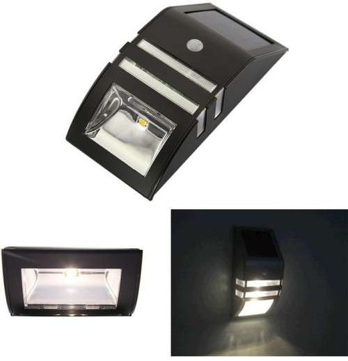*ONLY 4 TO GO* EXCELLENT QUALITY STAINLESS STEEL SOLAR OUTDOOR WALL LIGHT (AWESOME & HASSLE FREE)
