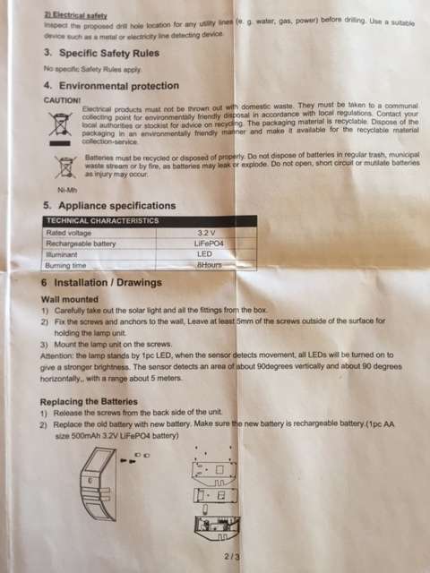 *ONLY 4 TO GO* EXCELLENT QUALITY STAINLESS STEEL SOLAR OUTDOOR WALL LIGHT (AWESOME & HASSLE FREE)