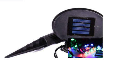 * 10 TO GO* 10 LED SOLAR FAIRY LIGHTS MULTI