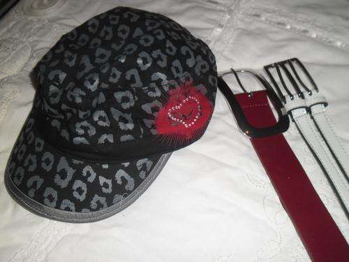 Ladies cap and 2 belts (M)