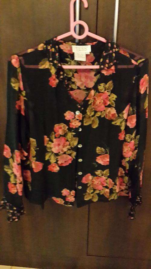 100% silk blouse with camisole