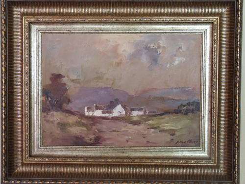 JOHAN OLDERT OLD SA MASTER 1912-1984 "PLAAS OPSTAL" NO #36 ONTHE CAPI TOP 100 ARTIST S.A